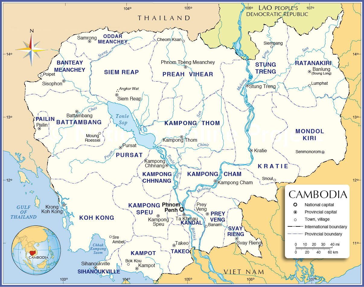 Map of Cambodia