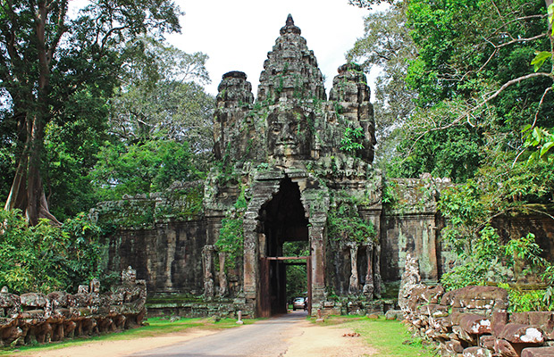 The Victory Gate at Angkor Archeological Park